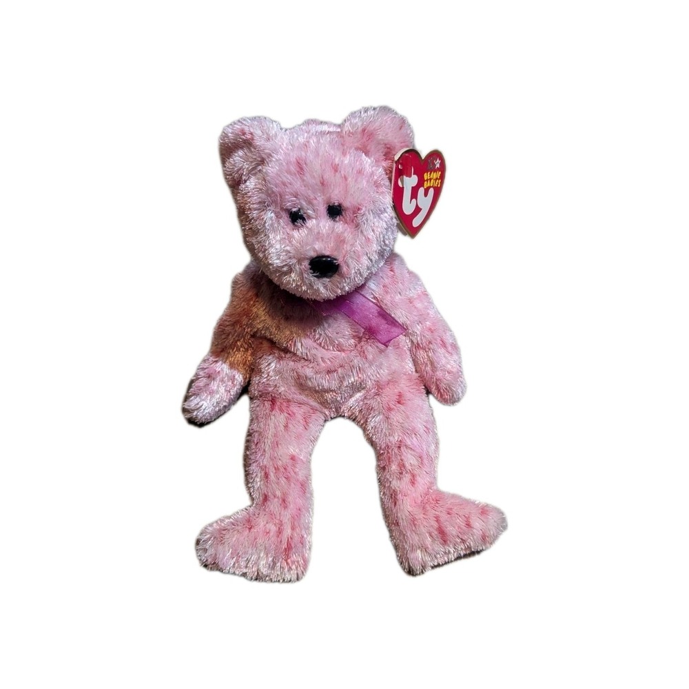 Ty Beanie Baby Smitten - MWMT (Bear Black nose 2002) Valentines